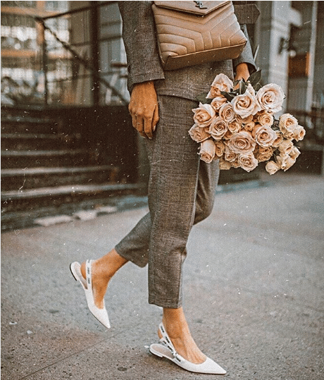 Blossom Slingback Flat Ballerina - Shoes