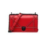 Dior Red Studded Small Diorama Bag