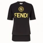 Fendi Black FF Reloaded Cotton T-Shirt