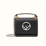 Fendi Black FF Reloaded Kan I F Small Bag