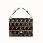 Fendi Brown FF Reloaded Kan I Bag