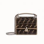 Fendi Brown FF Reloaded Kan I Small Bag