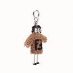 Fendi Brown Sheepskin FF Reloaded Teen Witches Charm