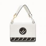 Fendi White FF Reloaded Kan I F Bag