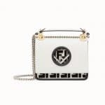 Fendi White FF Reloaded Kan I F Small Bag