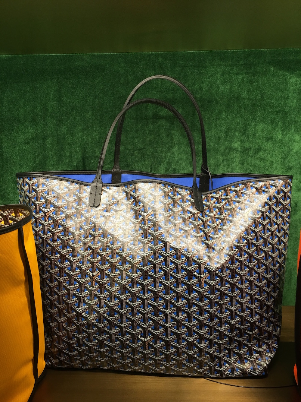 Goyard Blue Saint Louis Claire Voie Tote Bag