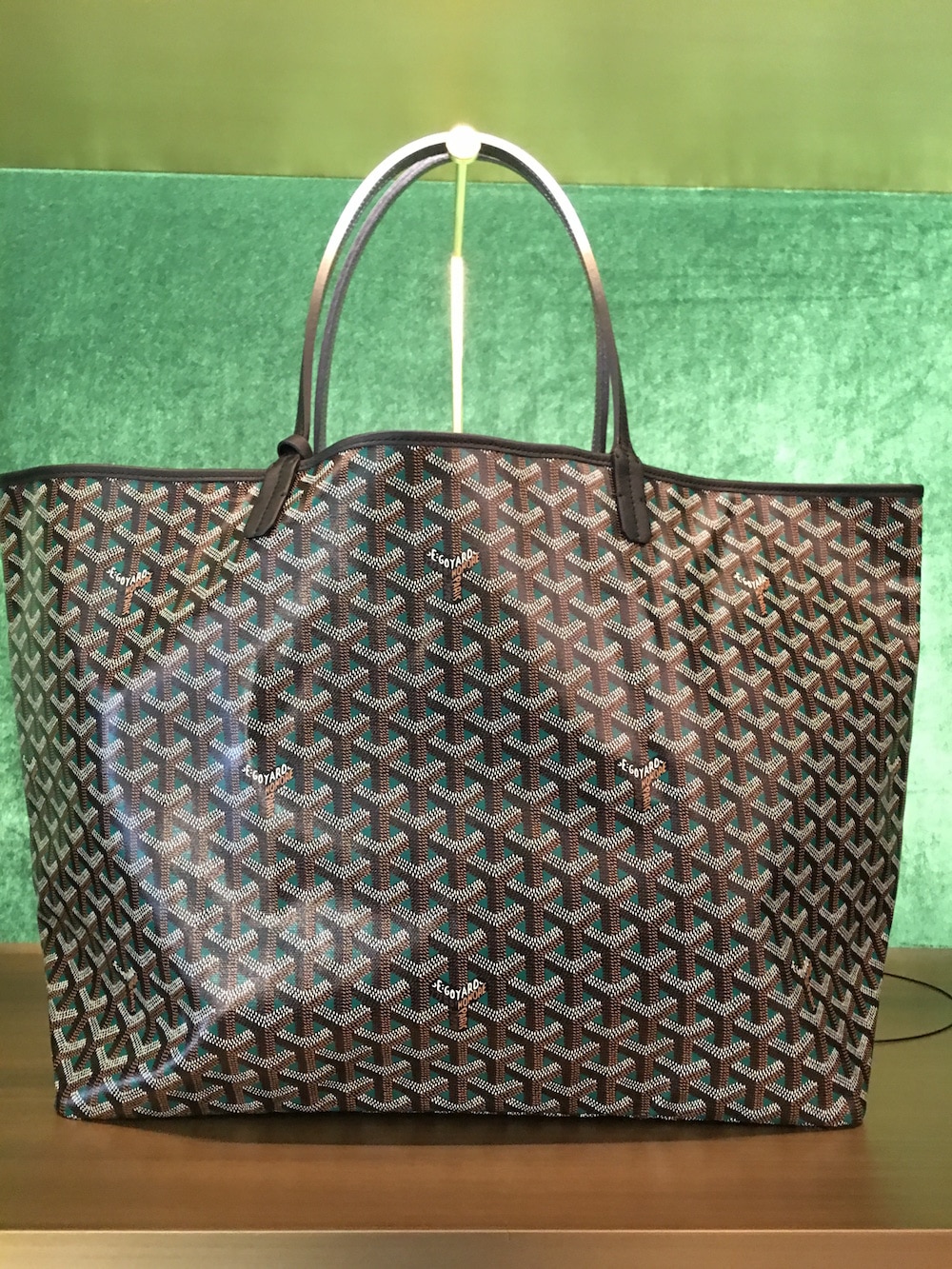 Goyard Green Saint Louis Claire Voie Tote Bag