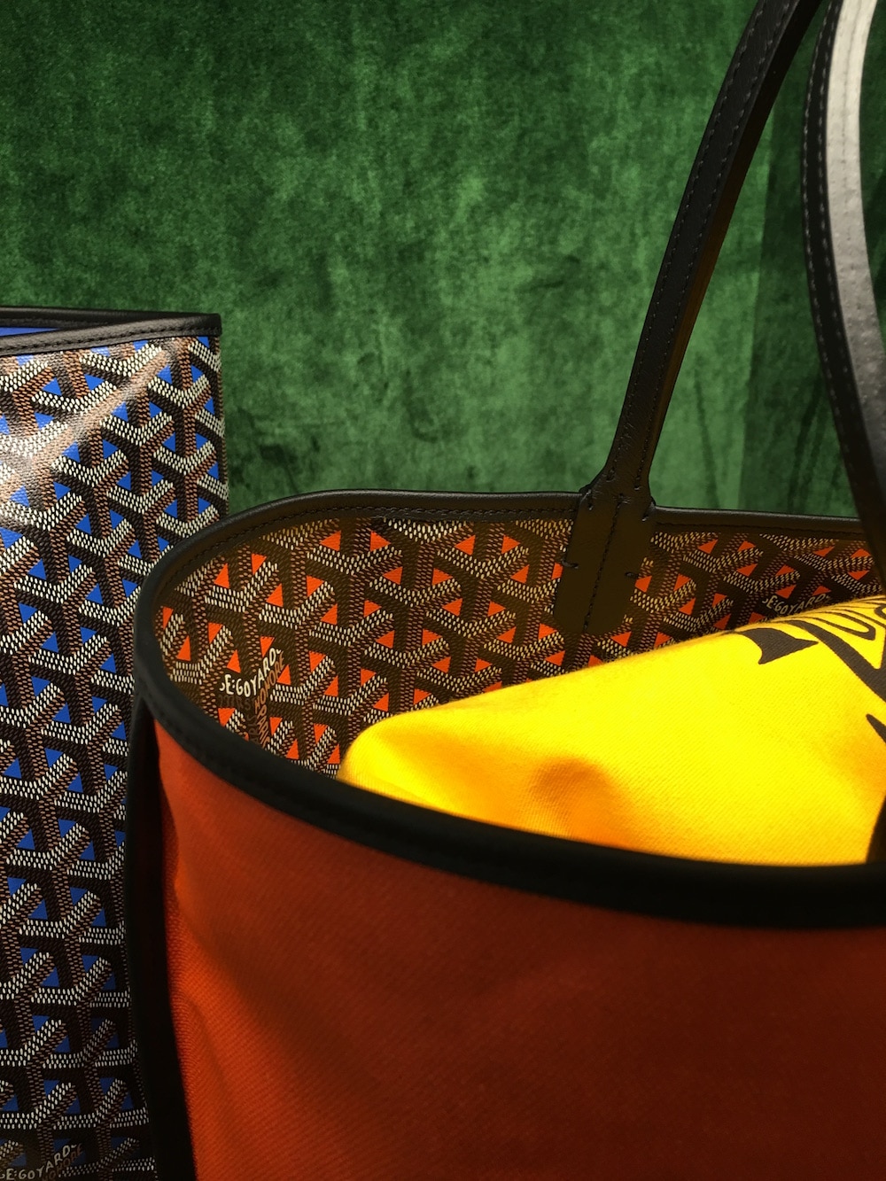 Goyard Orange Saint Louis Claire Voie Tote Bag