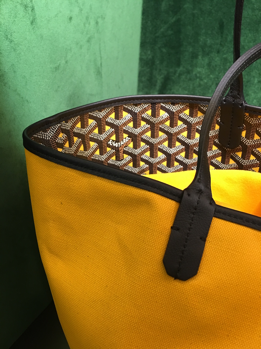 Goyard Yellow Saint Louis Claire Voie Tote Bag