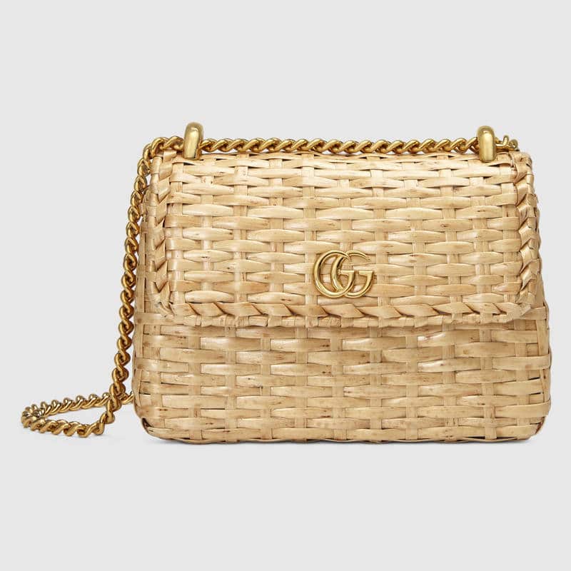 Gucci store straw tote