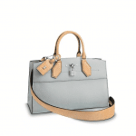 Louis Vuitton Gray Leather:Python City Steamer Bag