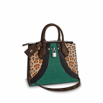 Louis Vuitton Leopard Print/Corduroy City Steamer PM Bag
