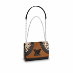Louis Vuitton Leopard Print/Corduroy Wild Twist MM Bag