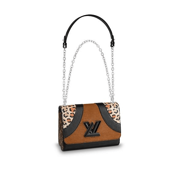 Sell Louis Vuitton Wild Animal Print Twist MM Bag - Brown