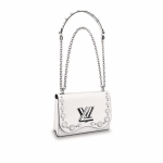 Louis Vuitton White Bubbles Twist MM Bag