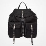 Prada Black Black Nylon Backpack Bag