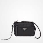 Prada Black Black Nylon Mini Shoulder Bag