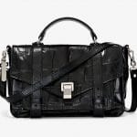 Proenza Schouler Embossed Crocodile PS1+ Medium Bag