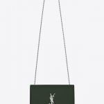 Saint Laurent Dark Green Medium Kate Chain Bag