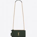 Saint Laurent Dark Green Medium Sunset Bag