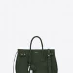 Saint Laurent Dark Green Small Sac De Jour Souple Bag