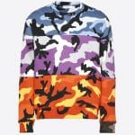 Valentino Multicolor Camoushuffle Crew-neck Sweatshirt