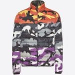 Valentino Multicolor Camoushuffle Reversible Down Coat