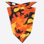 Valentino Orange Camoushuffle Bandeau Scarf