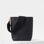 Celine Black Soft Grained Calfskin Small Bucket Bag