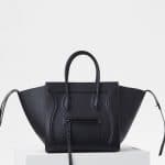Celine Black Supple Calfskin Medium Luggage Phantom Bag