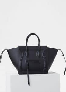 Celine Black Supple Calfskin Medium Luggage Phantom Bag