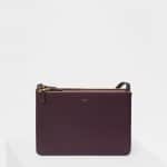 Celine Burgundy Large Trio Bag