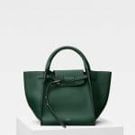 Celine Dark Green Small Big Bag with Long Strap