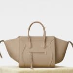 Celine Dune Baby Grained Calfskin Medium Luggage Phantom Bag