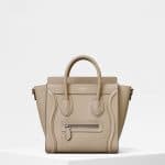 Celine Dune Drummed Calfskin Nano Luggage Bag