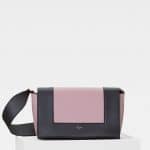 Celine Liquorice/Antique Rose Medium Frame Bag