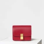 Celine Red Small Classic Box Bag