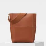 Celine Tan Natural Calfskin Sangle Bucket Bag