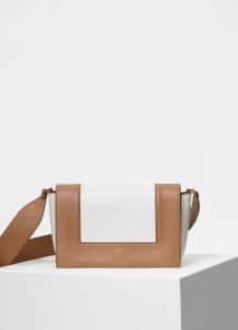 Celine Tan/Optic White Medium Frame Bag
