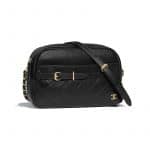 Chanel Black Calfskin Large Camera Case Bag