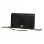 Chanel Black Lizard Mini Flap Bag