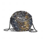 Chanel Blue/Gold Sequin Evening Bag