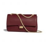 Chanel Burgundy 2.55 Reissue Nude Size 226 Bag