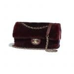 Chanel Burgundy Orylag/Lambskin Flap Bag