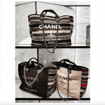 Chanel Canvas Deauville Shopping Bags