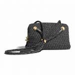 Chanel Gray Tweed Small Shopping Bag