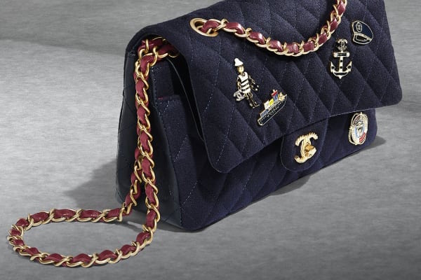 CHANEL 2019 DEAUVILLE LARGE WOOL FELT TOTE BAG