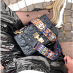 Dior Black Dioraddict with Bohemian Multicolor Strap