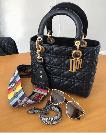 christian dior bag straps