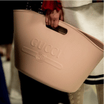 Gucci Rubber Logo Top Handle Tote Bag